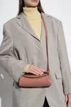 Jil Sander ‘cannolo Mini' Shoulder Bag In Brown