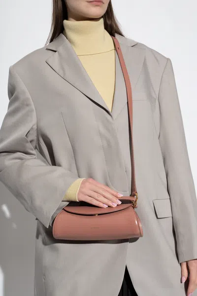 Jil Sander ‘cannolo Mini' Shoulder Bag In Brown