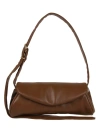 Jil Sander Small Cannolo Padded Leather Bag In Orange