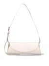 Jil Sander Ivory Nappa Leather Small Cannolo Shoulder Bag In White