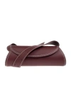 Jil Sander Cannolo Shoulder Bag In Red