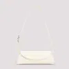 Jil Sander Ivory Nappa Leather Small Cannolo Shoulder Bag In Eggshell