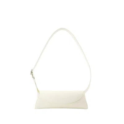 JIL SANDER JIL SANDER CANNOLO SM SHOULDER BAG - LEATHER - BEIGE