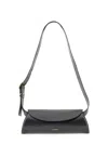 Jil Sander Large Cannolo Shoulder Bag In Black In Black