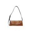 Jil Sander Cannolo Small Crossbody Bag In Brown