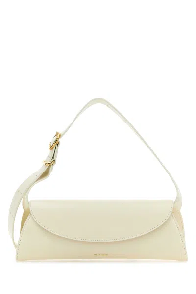 Jil Sander Cannolo Small Leather Shoulder Handbag In Blue
