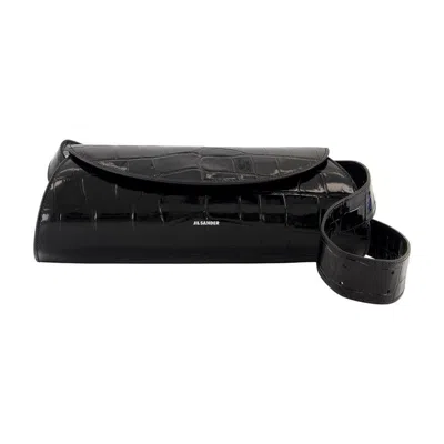 Jil Sander Cannolo Small Purse In Black