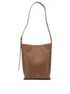 Jil Sander "cannolo" Small Shoulder Bag In Brown