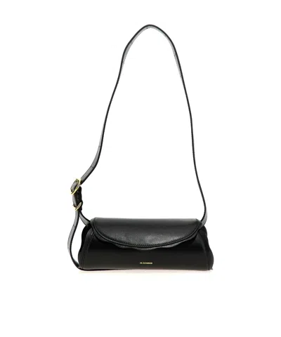 Jil Sander Cannolo Shoulder Bags Black