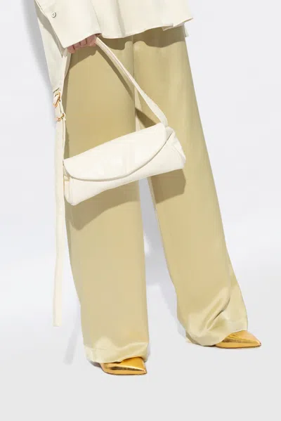 Jil Sander ‘cannolo Small' Shoulder Bag In Cream