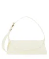 Jil Sander Cannolo Small Shoulder Bag In White
