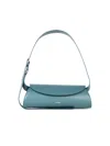 Jil Sander Cannolo Logo Stamp Small Tote Bag In Green