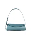 Jil Sander Cannolo Logo Stamp Small Tote Bag In Green