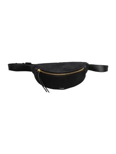 Pre-owned Jil Sander Canvas Belt Bag In Black
