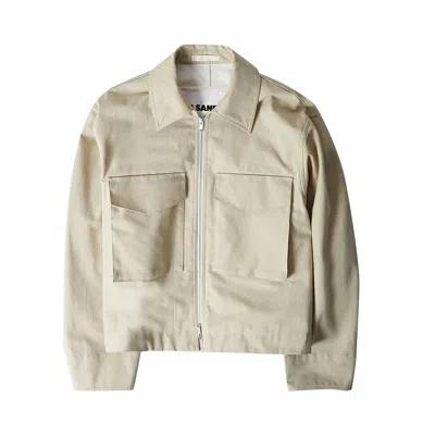 Pre-owned Jil Sander Canvas Jacket 'beige' | Tan | Men's Size 52