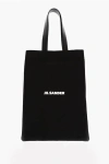 Jil Sander Borsa Shopping In Tela Nera Donna