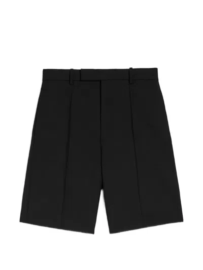 Jil Sander Canvas Shorts In Black