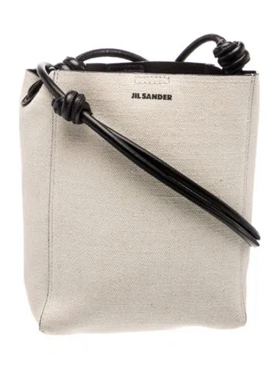 Pre-owned Jil Sander Canvas Shoulder Bag In Neutrals