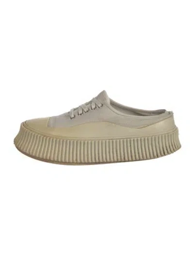 Pre-owned Jil Sander Canvas Sneakers In Neutrals