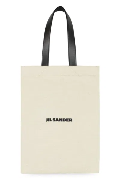 JIL SANDER CANVAS TOTE BAG