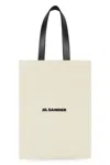 Jil Sander White White Logo Large Tote