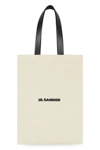 JIL SANDER JIL SANDER CANVAS TOTE BAG