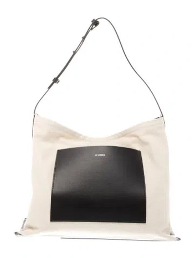 Pre-owned Jil Sander Canvas Tote In Neutrals