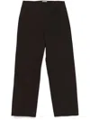 Jil Sander Straight-leg Trousers In Brown