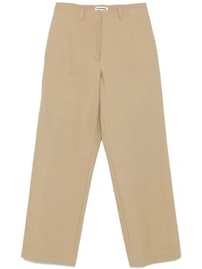 Jil Sander Hose Aus Canvas In Nude