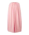 Jil Sander Cape-effect Draped Wool-blend Coat In Pink
