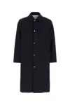 Jil Sander Dark Blue Oversize Trench Coat In 401