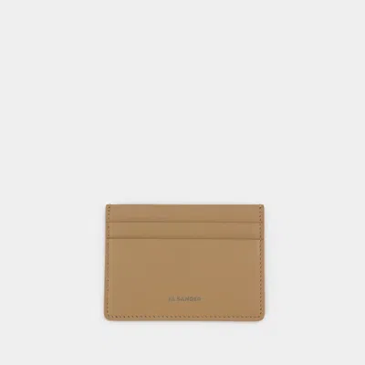 Jil Sander Card Holder In Beige