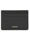 Jil Sander Refined Black Card Holder With Embossed Logo