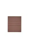 Jil Sander Embossed-logo Cardholder In Brown