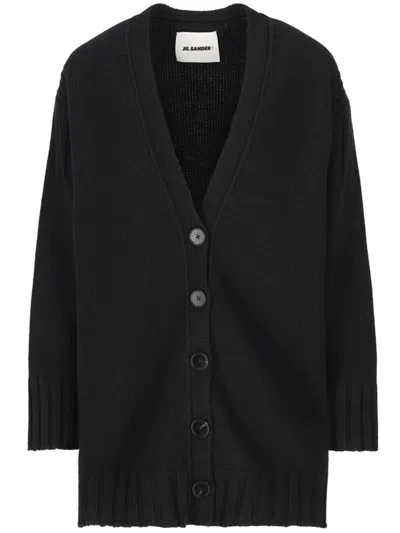 Jil Sander Cardigan In Black