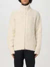 Jil Sander Chunky-knit Zip-up Cardigan In Beige