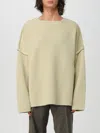 Jil Sander Geometric Neckline Sweater With Dropped Shoulders In Grün