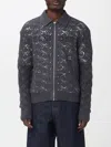 Jil Sander Grey Openwork Wool Cardigan In Gray