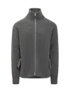 Jil Sander Zip Up Cardigan In Grey