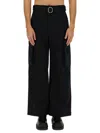 Jil Sander Cargo Pants In Black