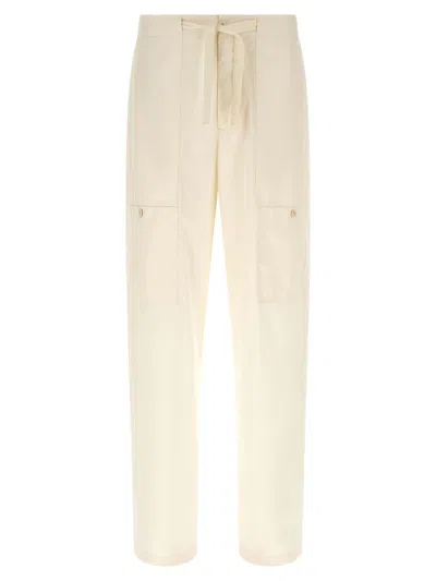 Jil Sander Cargo Trousers Side And Back Pockets In Neutral