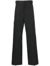 Jil Sander Cargo Pocket Trousers In Schwarz