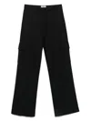 Jil Sander Cargo Trousers In Black