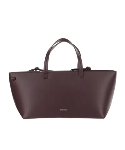 JIL SANDER JIL SANDER CLASSIC LOGO DETAILED TOTE BAG