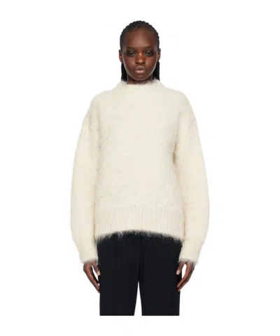 Jil Sander Off-white Casentino Sweater In 106 Eggshell