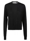 Jil Sander Cashmere And Silk Blend Sweater In Black