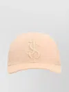 Jil Sander Cashmere Baseball Cap Logo In Neutral