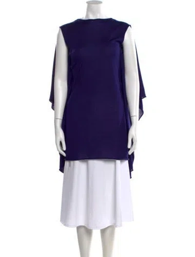 Pre-owned Jil Sander Cashmere Bateau Neckline Sweater In Blue