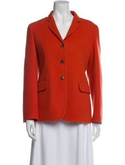 Pre-owned Jil Sander Cashmere Blazer In Orange
