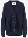 Jil Sander Women's Cashmere Cardigan In Blue